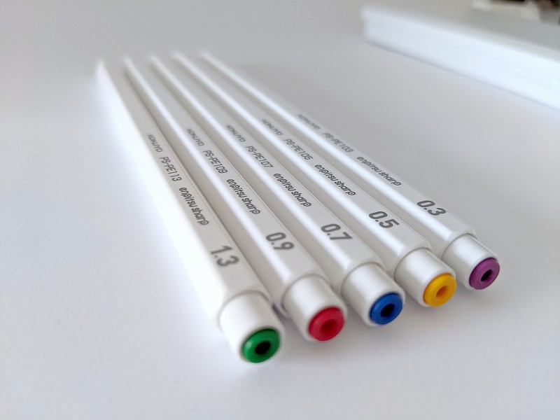鉛筆シャープ】白色がおすすめ､鉛筆のようなシャープペンシル